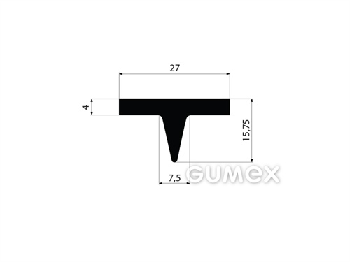 GUMOVÉ PROFILY TVARU "T" - EPDM